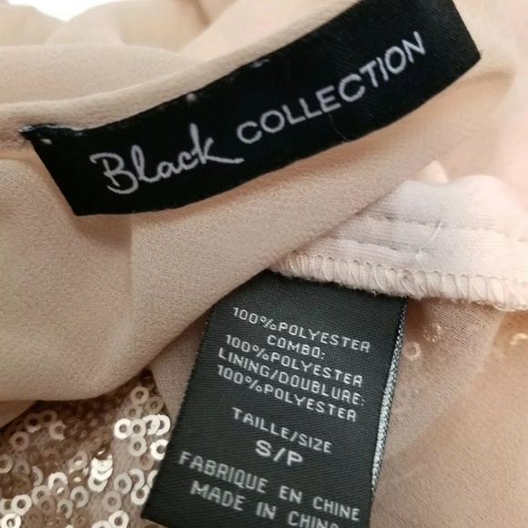 Black Collection S Blush Pink Sequin Front Cami - Picture 5 of 5